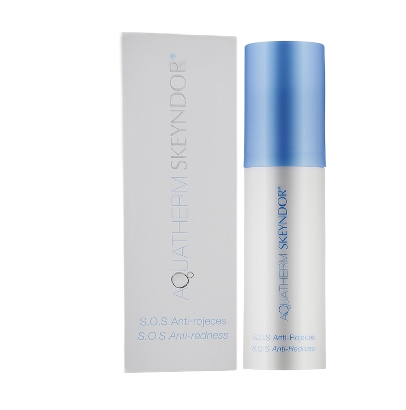 Skeyndor Aquather Sos Anti Redness 30ml - Serum phục hồi cấp tốc cho da mẩn đỏ và nhạy cảm